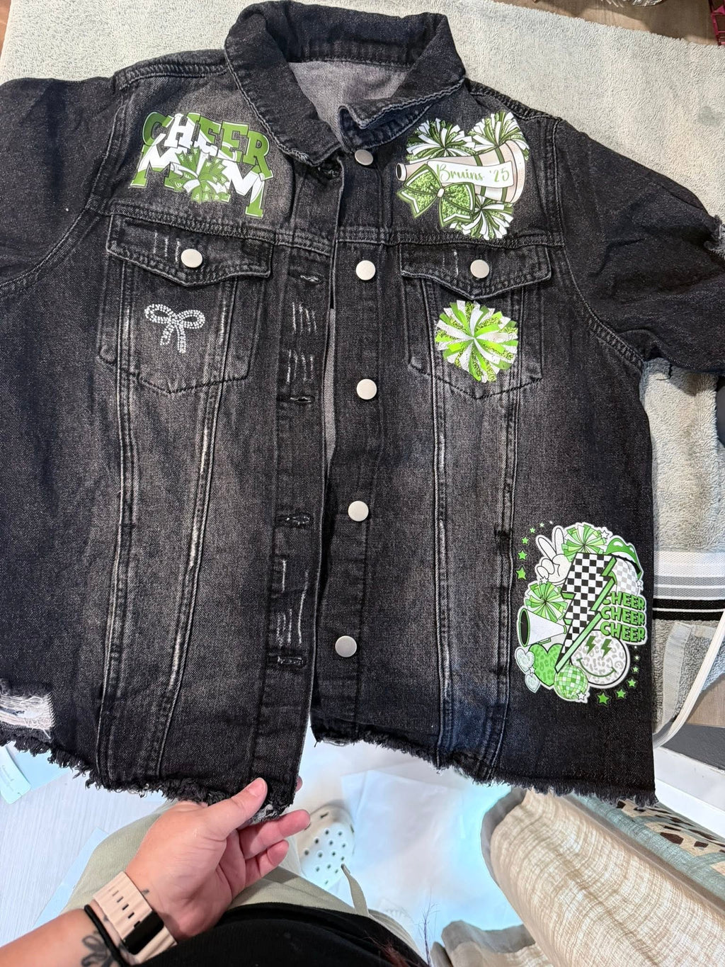 Custom Bling Jean Jacket