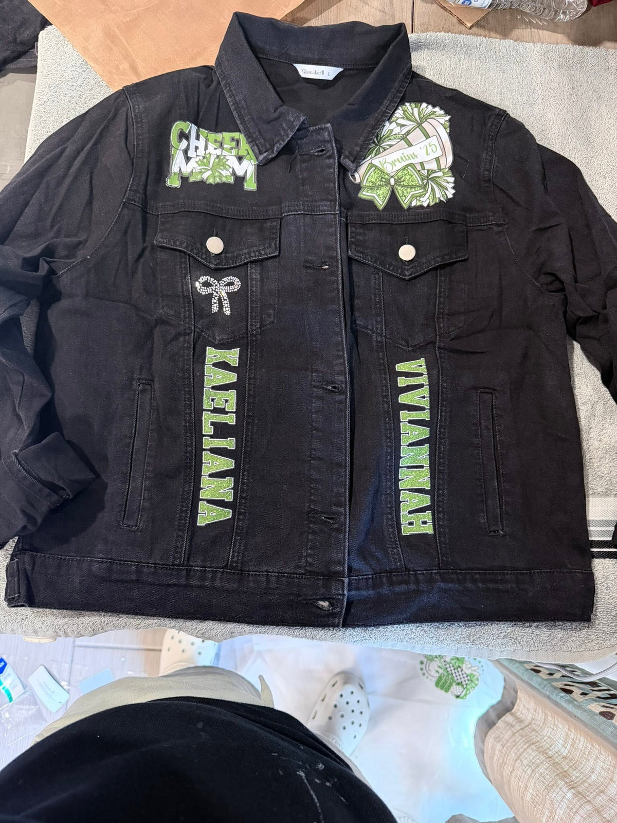 Custom Bling Jean Jacket